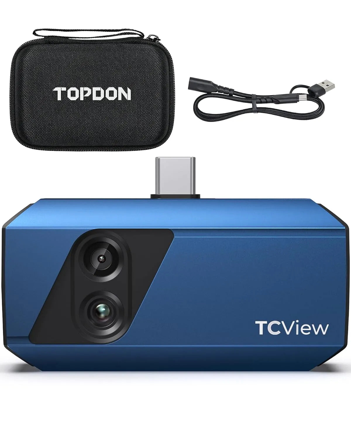 TOPDON TC001 Wärmebildkamera, mobile Ausführung, mit Kamera, 550 °C, 100W