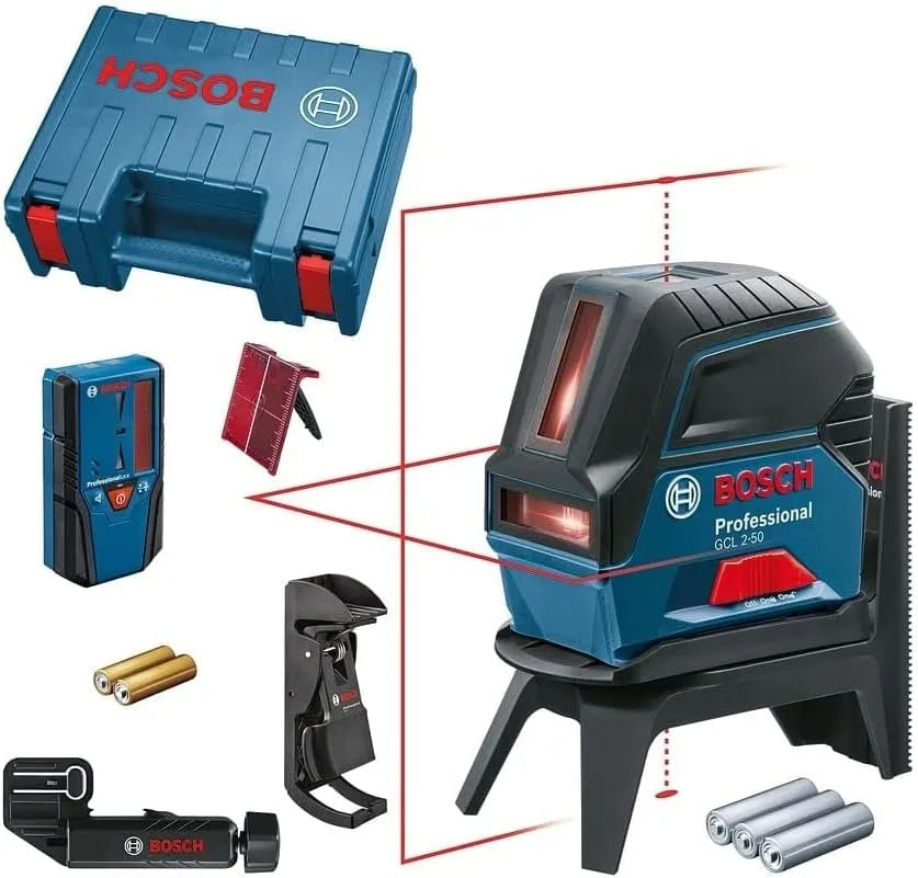 Bosch Kreuzlinienlaser und Linienlaser – GCL, für gewerblichen Einsatz, 50m