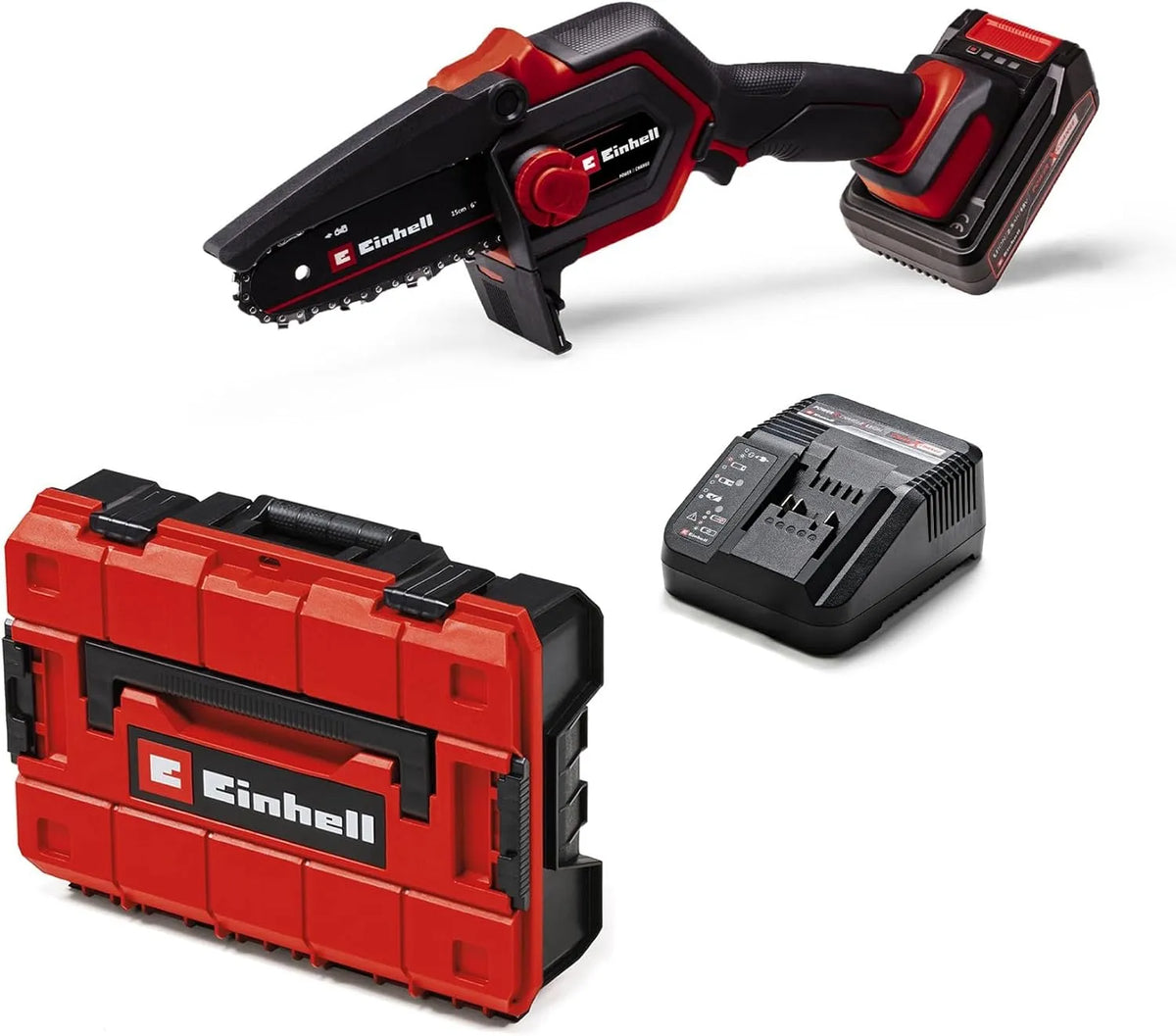 Einhell Akku-Astkettensäge Kettensäge: GE-PS, Akku-Betrieb, bürstenloser Motor, 12,5 cm, 18 V, 2,5 Ah