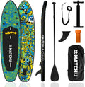 Exklusives MATCHU Aufblasbares SUP-Board – Art Collection – Komplettset mit Zertifikat – 320x81x15 cm – Tragkraft bis 150 kg