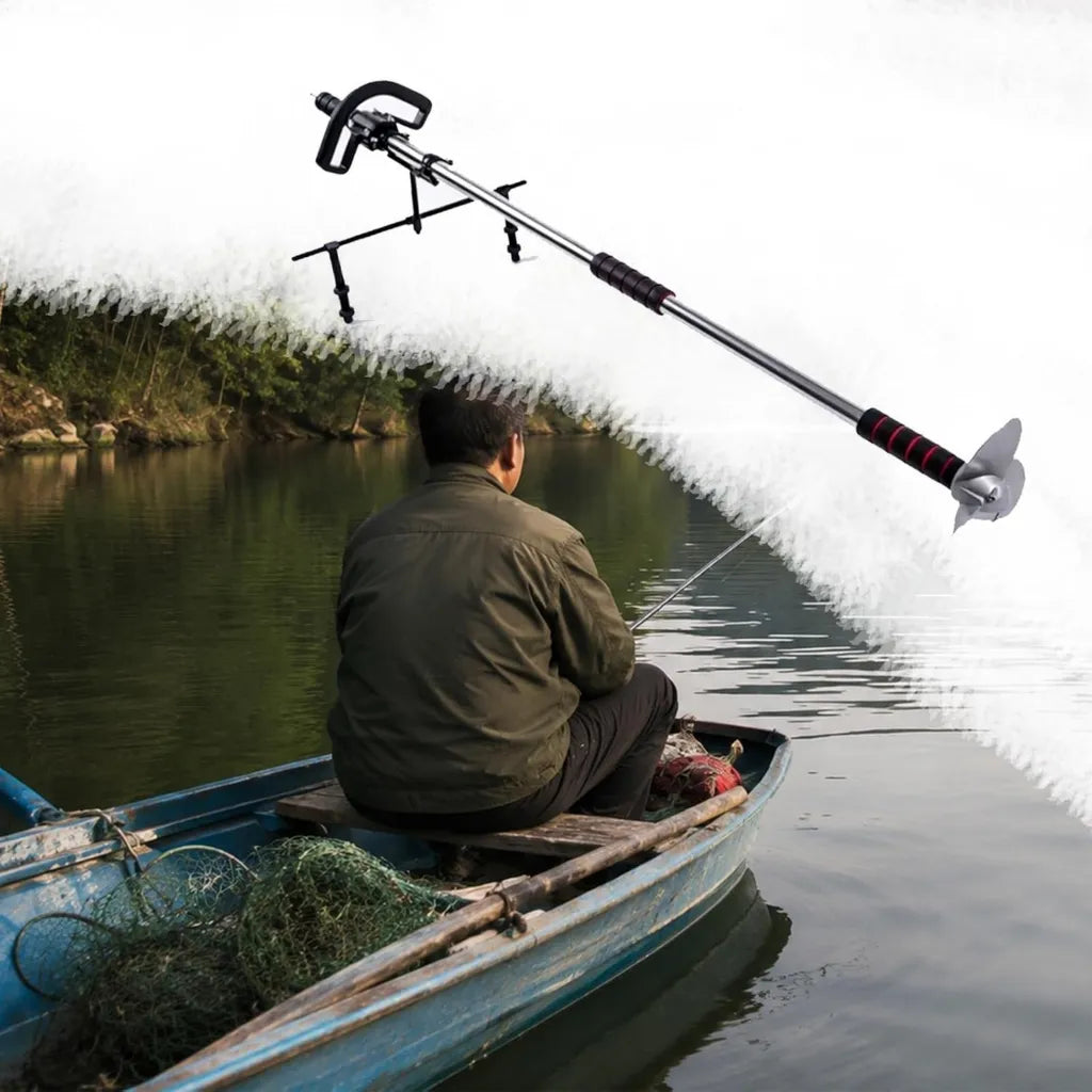 Elektrischer Kajakantrieb mit verstellbarer Länge 100–125 cm, ideal für Angler und kleinere Boote