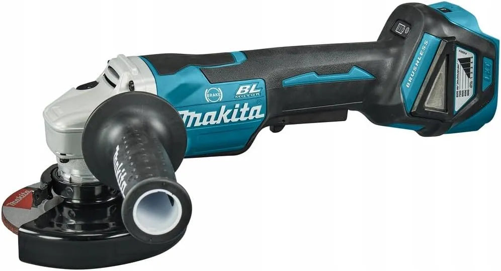 Makita DGA517ZJ Schleifmaschine zur Materialbearbeitung und Vorbereitung von Flächen für die Endbearbeitung, blau