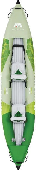 Aqua Marina Betta-412 Aufblasbares Kajak Set für 2 Personen, Komplett mit Paddel, Pumpe und Tragetasche, 412 x 80 cm