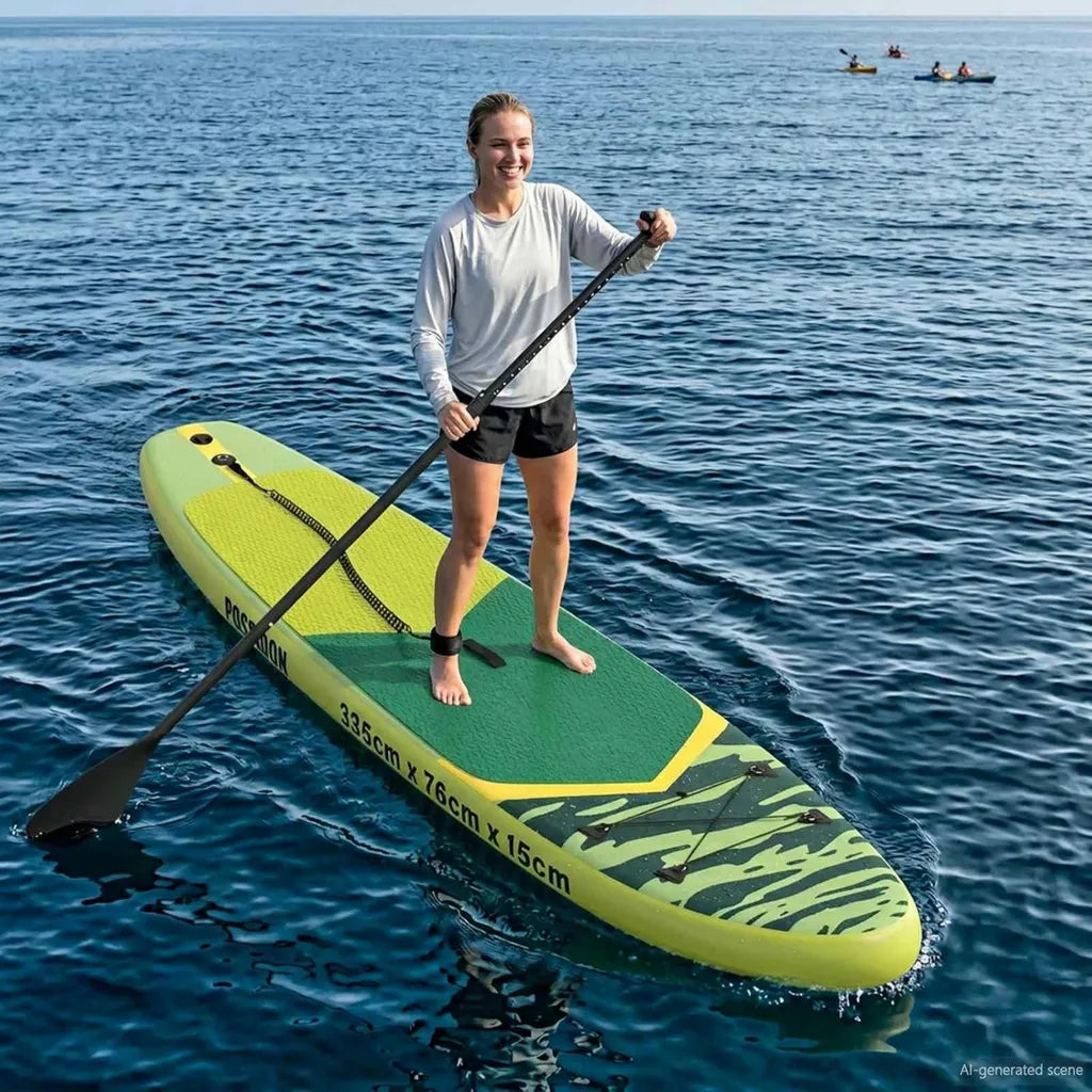 Verstellbares 2-in-1 Kajak- und SUP-Paddel aus Aluminium, Leichtgewicht, 163-203 cm