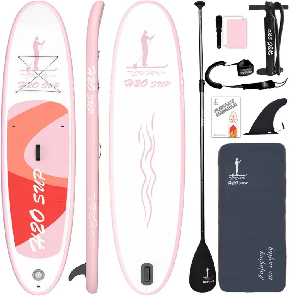 Aufblasbares SUP-Board 15 cm - Komplettset mit Rucksack und Paddel