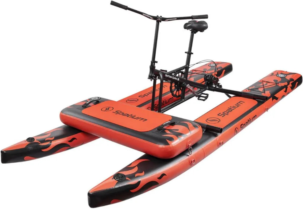 Aufblasbares Tretboot Spatium Wasserrad 200kg Tragkraft für Angeln