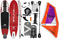 BRUNELLI Aufblasbares iSUP Board mit Doppelschicht und Surfsegel Set, Orange