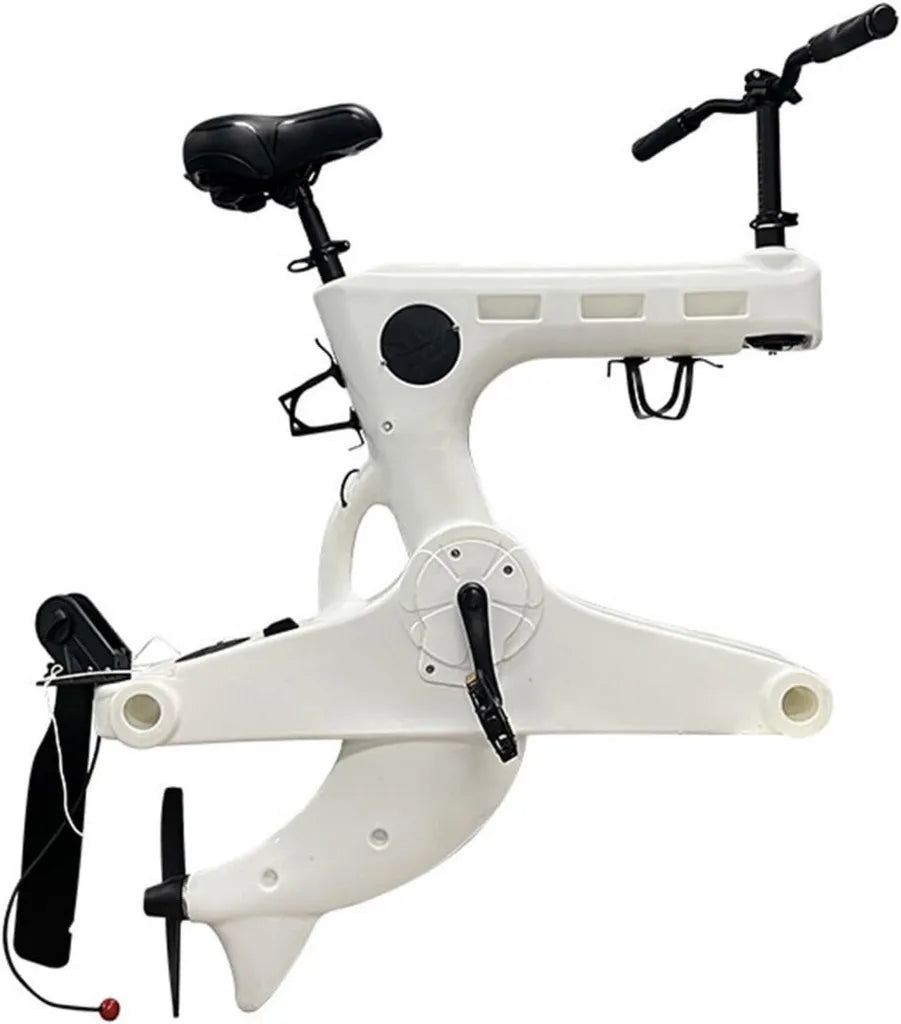 Innovatives Wasserfahrrad mit Pedalantrieb und Kajak-Support