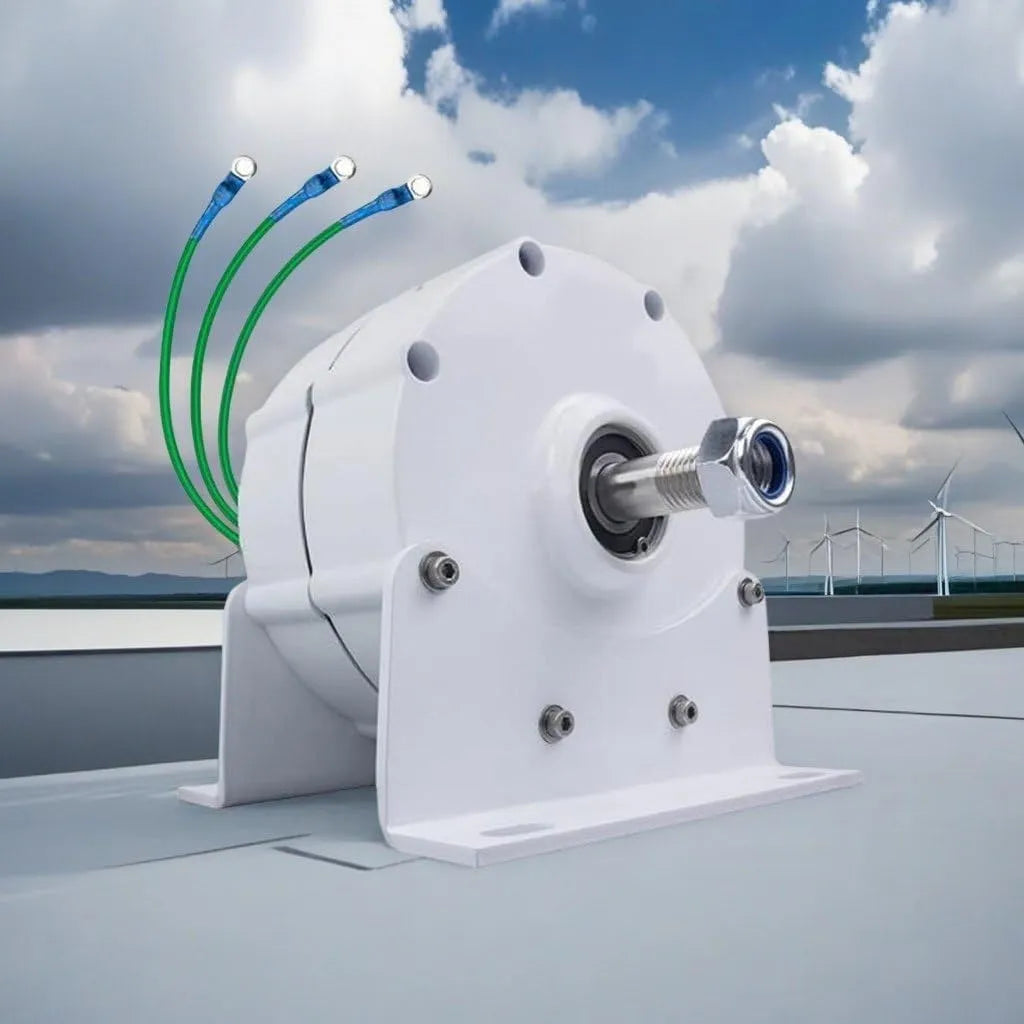 12000 Low Speed Gearless Permanent Magnet Generator,12V 24V 48V 110V 220V 3 Phase Gearless Permanent Magnet Generator for Wind Water Turbine Diesel