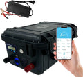 Intelligentes Batterieladegerät und Erhaltungsladegerät, 100Ah, mit BMS, mit Bluetooth, 12V, für Camping und Wohnmobil