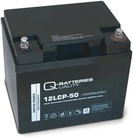 Versorgungsbatterie und Solar- und Freizeitakku, solarbetrieben, 50Ah, 12V, für Zyklenbetrieb