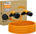 Typ-2-Ladekabel für Elektroautos und Mode-3-EV-Kabel, 22 KW, 32 A, 7m, dreiphasig, Typ 2