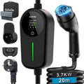IP65-Schutz Typ-2-Ladekabel für Elektroautos und Mode-3-EV-Kabel, 3,68 kW, einphasig, Typ 2, Schuko-Anschluss, 16 A, 20 m