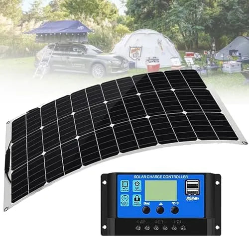 Solarmodul und Photovoltaikpanel, 500 W, 18 V, für Camping und Wohnmobil, flexibel, monokristallin