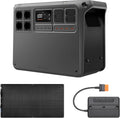 Tragbare Powerstation und Solargenerator, 2048 Wh, 3000 W, 200W, solarbetrieben, flexibel