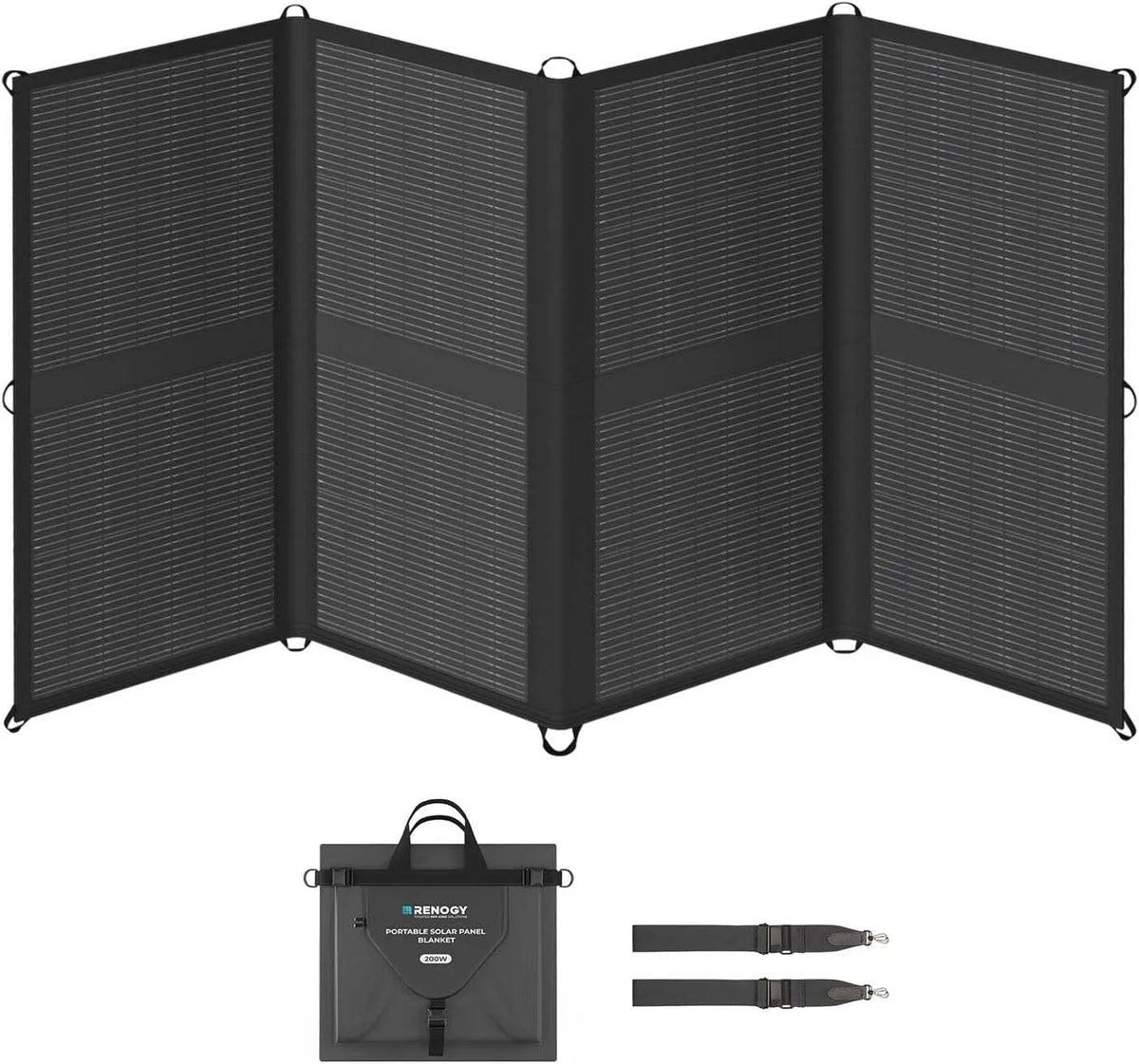 Renogy Solarmodul und Photovoltaikpanel, 200 W, faltbar, für Camping und Wohnmobil