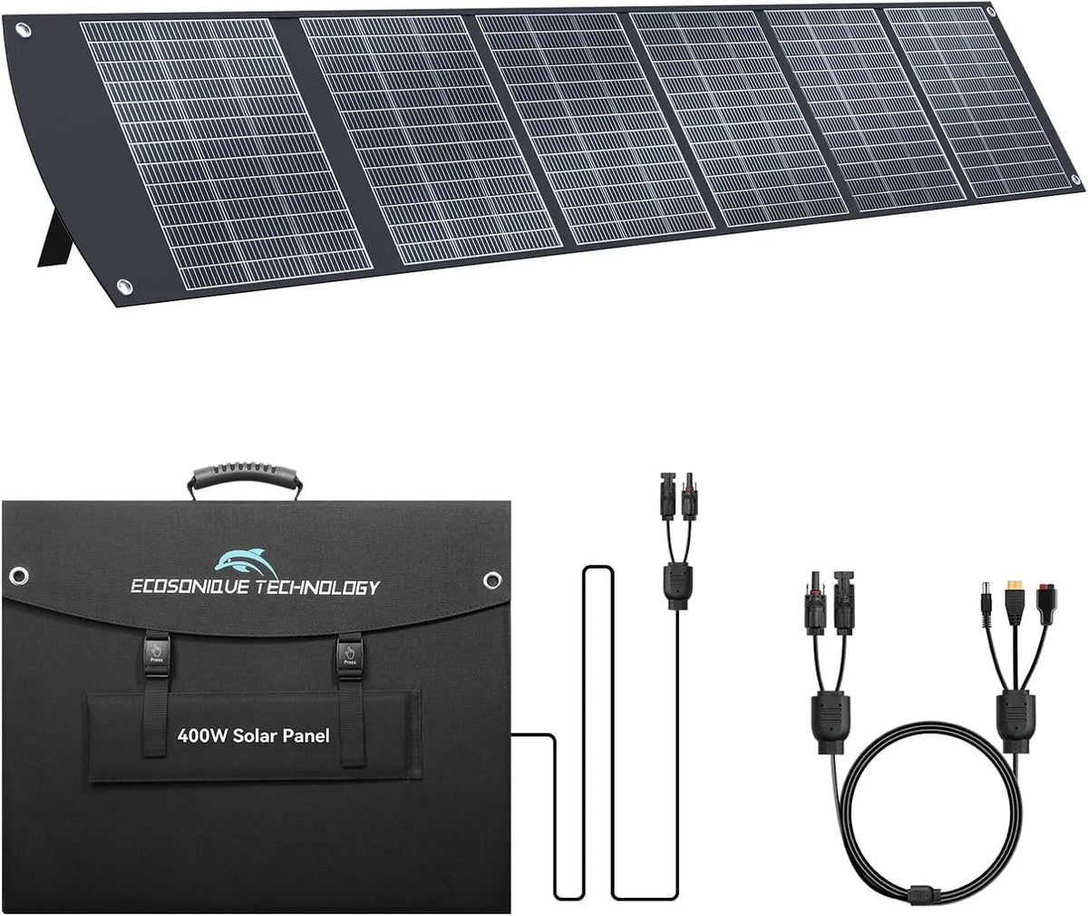 Tragbare Powerstation und Solargenerator, 400W, solarbetrieben, faltbar, für Camping und Wohnmobil