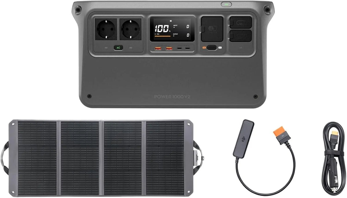 Zignes DC5521 Solarmodul und Photovoltaikpanel, 120W, 24V, 1024Wh, faltbar, mit MPPT-Regler