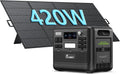 FOSSiBOT F2400 Tragbare Powerstation und Solargenerator, 2048Wh, solarbetrieben, Schnellladefunktion, 400W, 4800W, 1100W