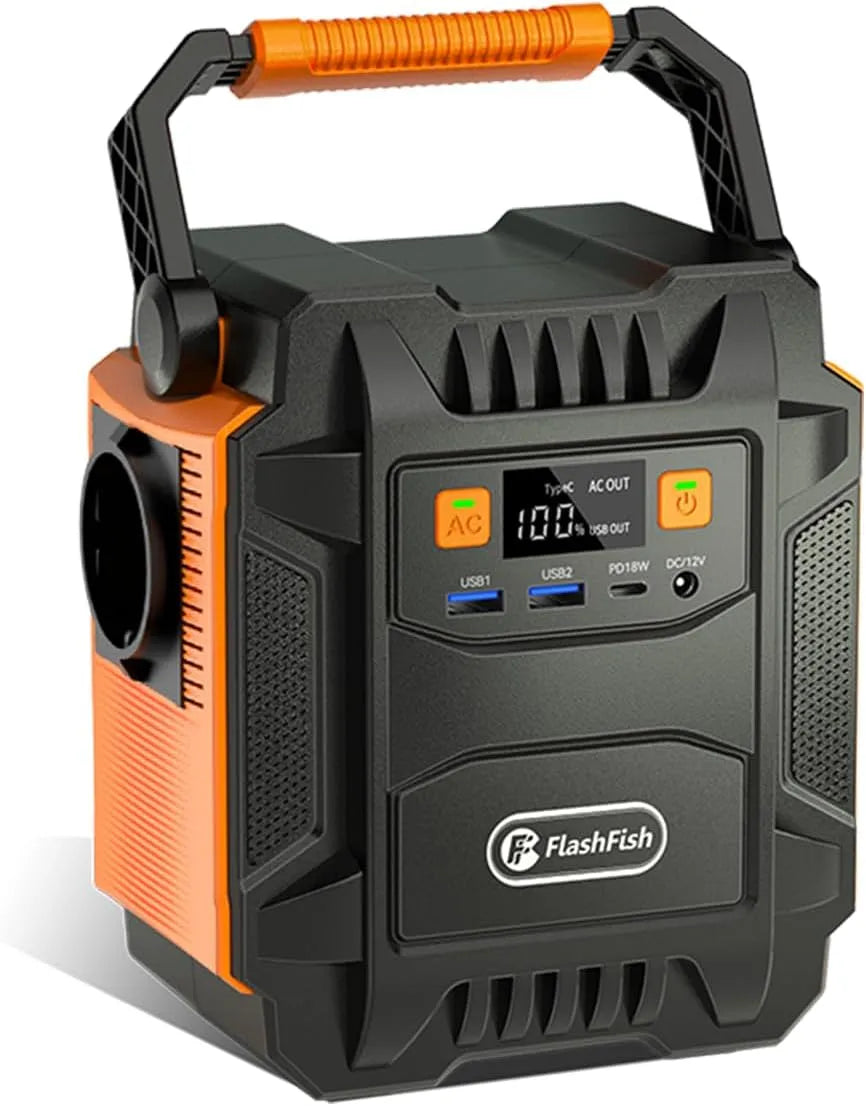 Tragbare Powerstation und Solargenerator, 172.8Wh, solarbetrieben, 200W, 230V, für Camping und Wohnmobil