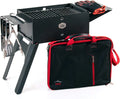 Kompakter Gizzo Holzkohlegrill für Camping und Outdoor