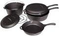 Camp Chef 6-teiliges Gusseisen Topfset für Grill und BBQ