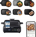 Panasonic NF-GM600 6-in-1 Multikocher: Tischgrill, Plancha, Braten, Slow Cook, BBQ, Dämpfen, Antihaftplatten, 1400W