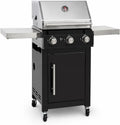 Hochwertiger 3-Brenner-Gasgrill 10,5 kW, komplett vormontiert, ideal für Garten und Terrasse, Edelstahl 304, PVD-beschichtet