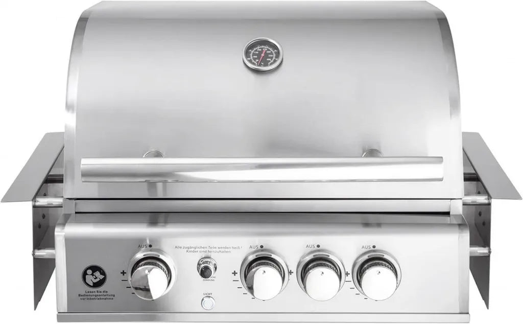 Eingebauter Gasgrill aus Edelstahl mit Air-System und 4 Brennern