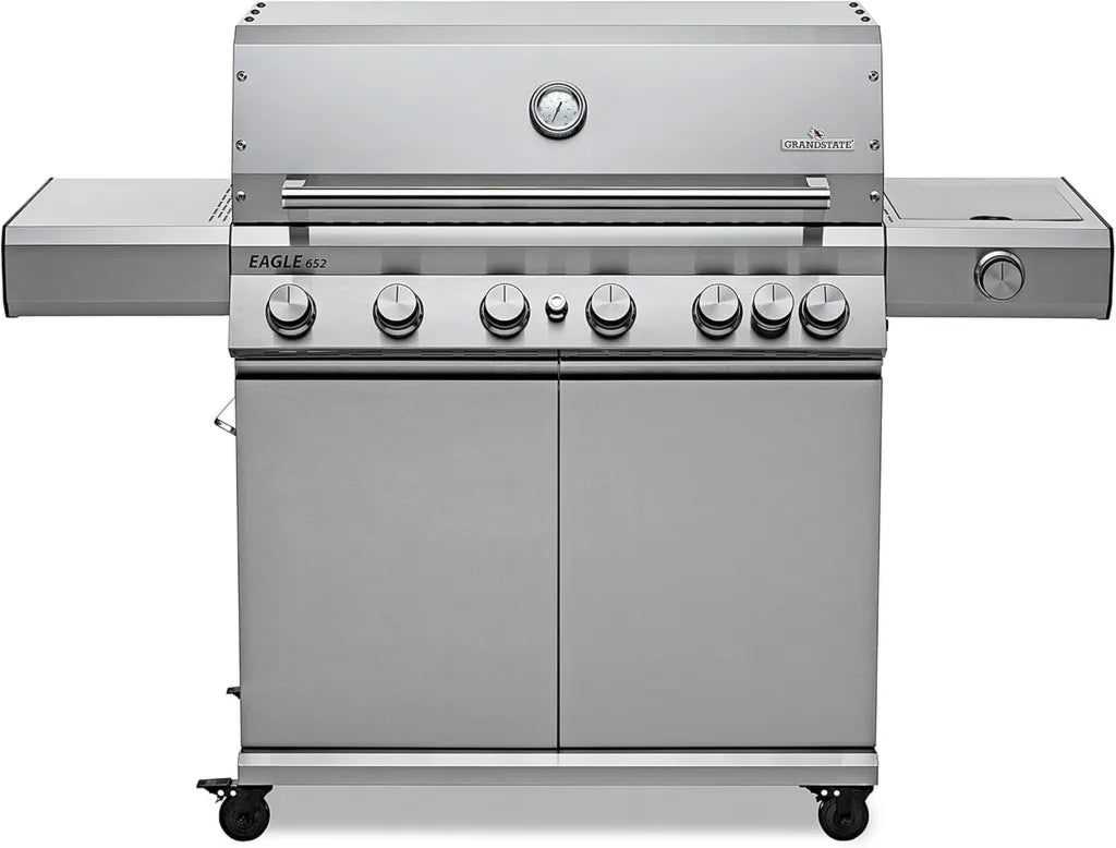 Premium 6-Flammen Gasgrill EAGLE 652 G mit Infrarot-Technologie und Gusseisenrost