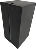 FIREFIX 832 Pelletbox mit Rollen und Deckel, schwarz lackiert