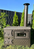 Hochleistungs-Gartenofen 9 kW für Außenküchen mit Gusstür
