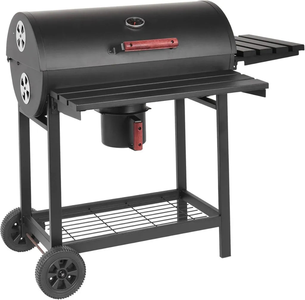 Bristol Kohlegrill mit Rädern, Deckel und Seitentischen