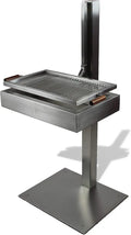 Premium Edelstahl Holzkohlegrill 80 cm - Designer Profi-Grill für erstklassige Grillergebnisse