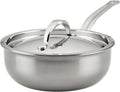 Hestan NanoBond Kollektion – Titangepanzerte Edelstahl-Kochgeschirr, Induktionsherd-geeignet, 2 L