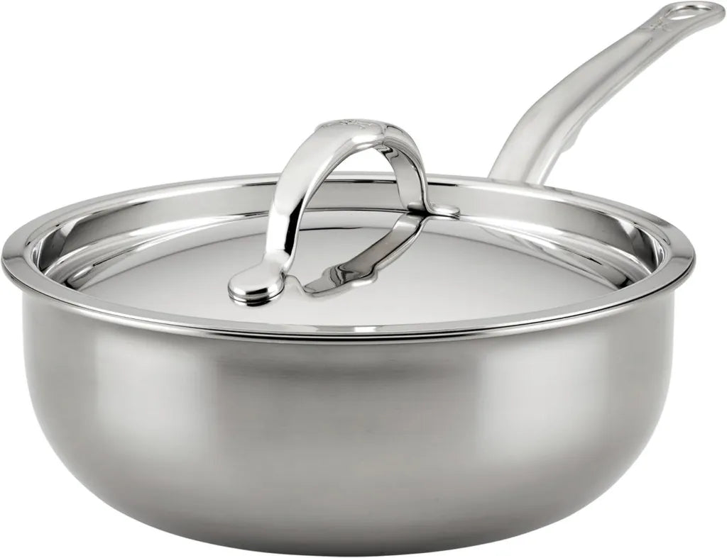 Hestan NanoBond Kollektion – Titangepanzerte Edelstahl-Kochgeschirr, Induktionsherd-geeignet, 2 L