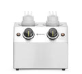 HENDI Doppelte Saucenwärmer mit Spenderflaschen und Temperaturregelung, ideal für Saucen und Schokolade, Edelstahl, 1,3L, 230V/400W