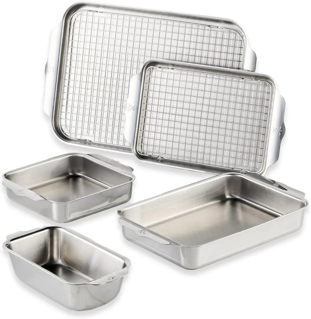 Hestan OfenBond Provisions - 7-teiliges Edelstahl-Kochset mit Dreifachschicht