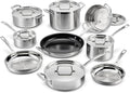 Cuisinart Mehrschicht-Kochgeschirrset, 15-teilig, Edelstahl
