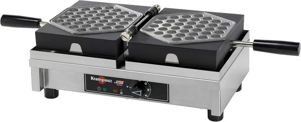 Krampouz Profi-Bubble-Waffeleisen, 180° drehbar