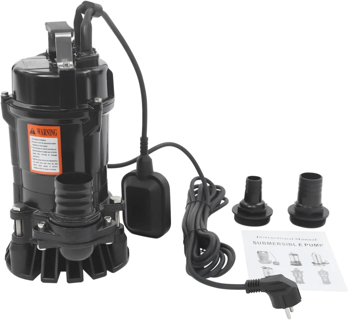 Schmutzwasser-Tauchpumpe und Entwässerungspumpe, 16.000 l/h, 550W, 15m, IP68, für Gartenbewässerung