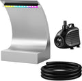 POPOSOAP Teich-Wasserfall-Überlauf-Set 4500 l/h für Gartenteiche, Pools
