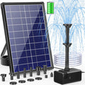 Solar-Teichpumpe und Springbrunnenpumpe, mit Akku, 8W, 1,2m, für Gartenteich und Wasserspiel