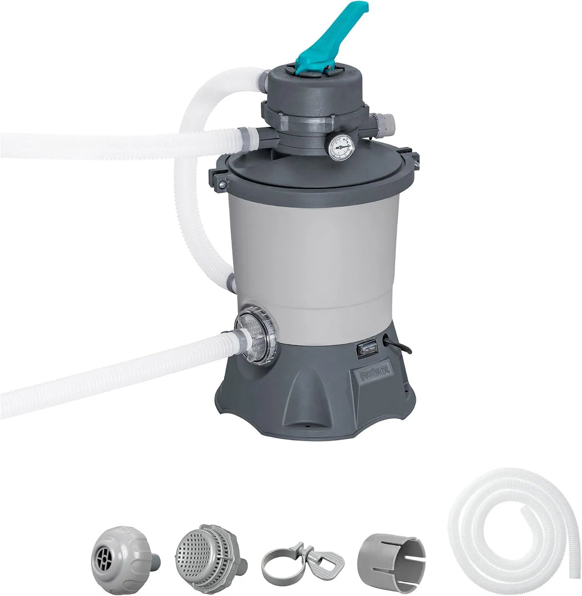 Sandfilteranlage für Pools und Pool-Umwälzpumpe, 85 W, 3.028 l/h, für Poolfiltration und Wasserumwälzung