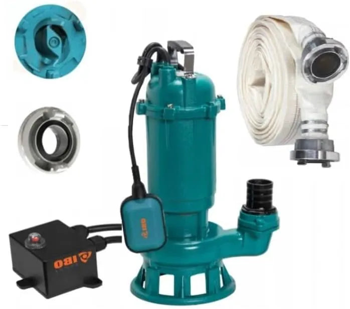 Fäkalienpumpe CTR1500 Schmutzwasser-Tauchpumpe und Entwässerungspumpe, 24000l/h, 1500W, 20m