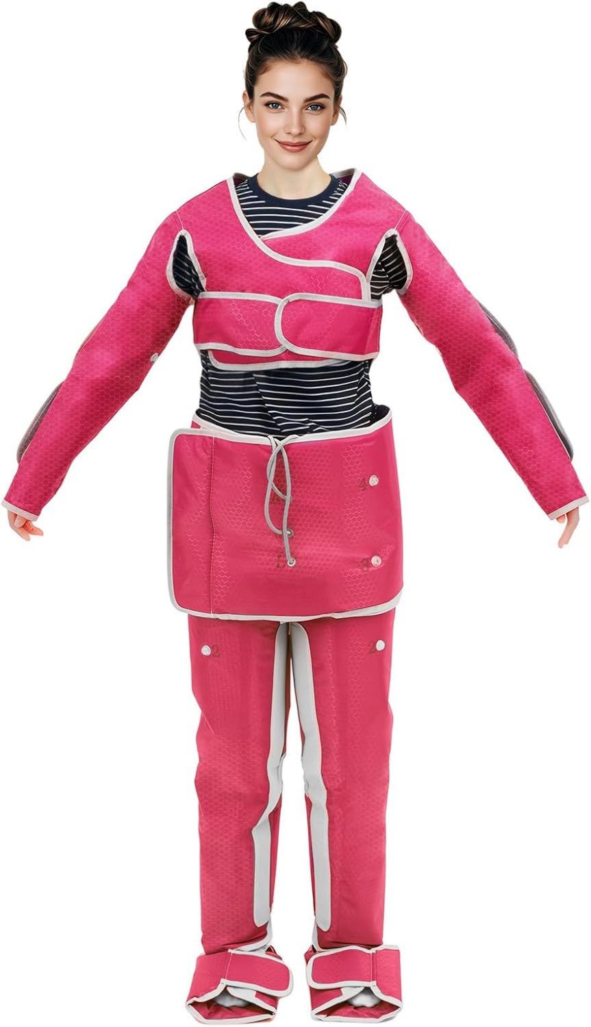 Elektrisches Massagegerät – Ganzkörpertraining, für Arme und Beine, mit Timer, 400W, 220V, rosa