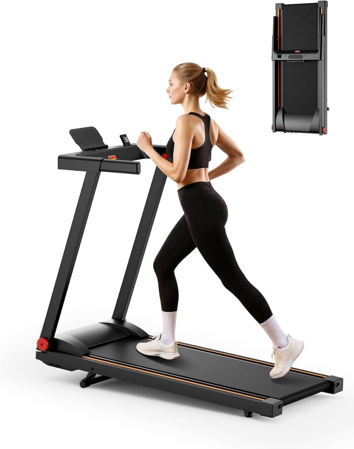 Walking Pad - einstellbare Steigung, klappbar, mit Fernbedienung, für zuhause, 136kg, 12km/h, 16km/h