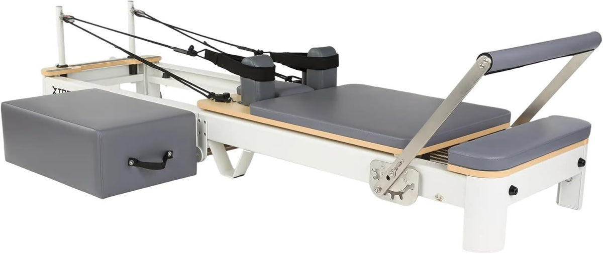 Pilates-Reformer - Ganzkörpertraining, aus Aluminium, 200 kg, silber