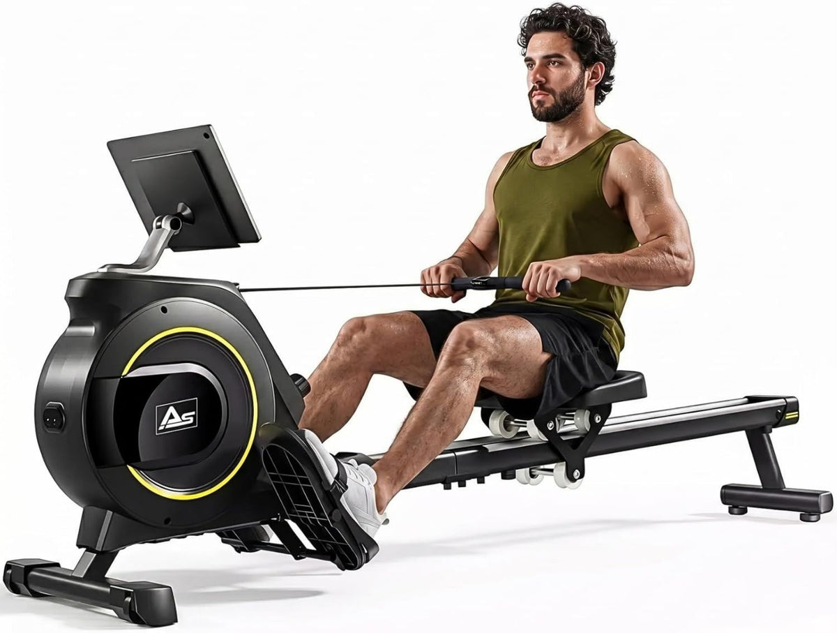 Rudergerät - einstellbare Steigung, Bluetooth-Konnektivität, 135 kg, AsVIVA RA11