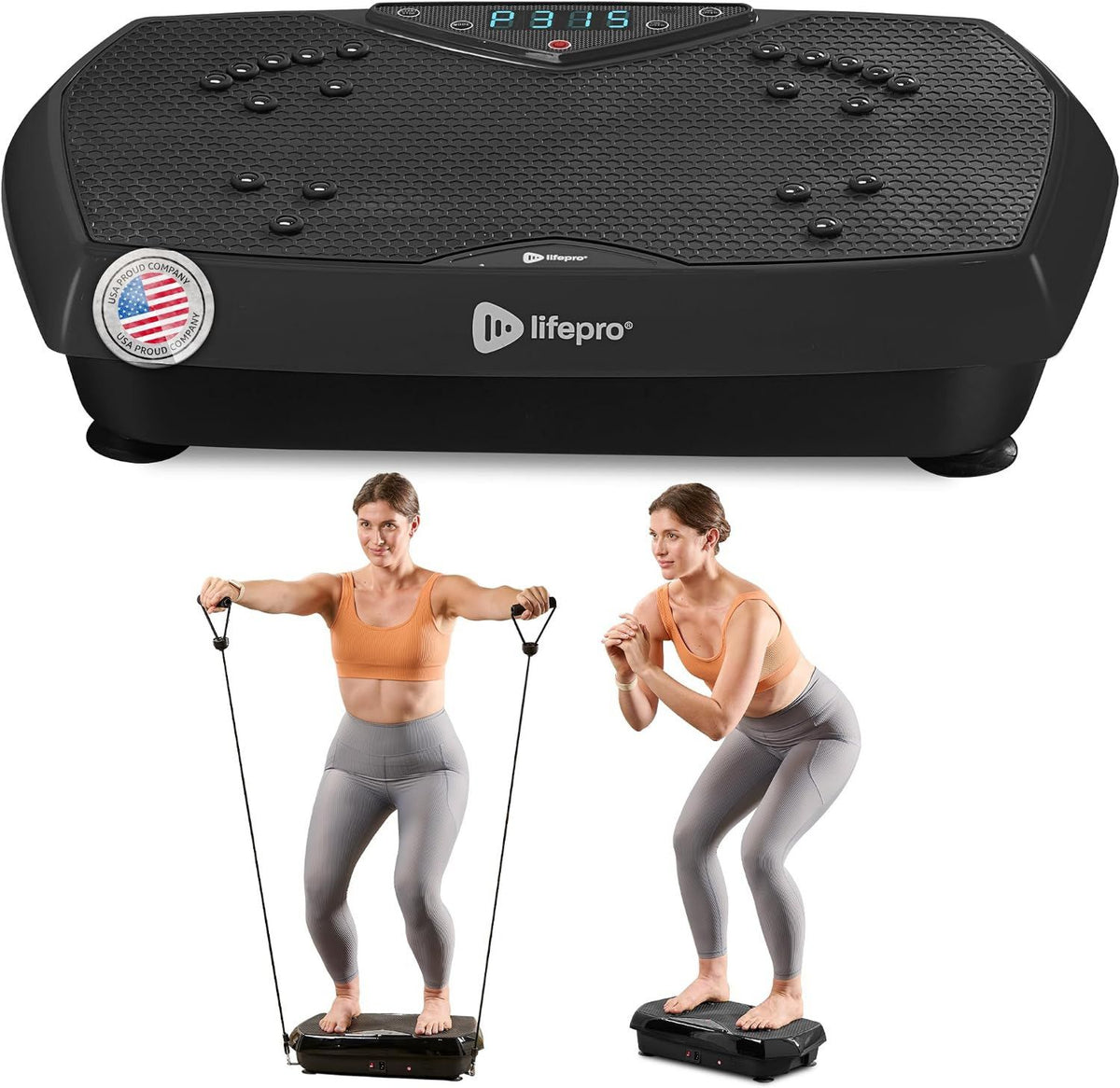 LifePro Vibrationsplatten- Kompressionsstiefel - mit Fernbedienung, leiser Betrieb, LED-Anzeige